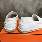 Alpargata TRIP Hermès em Couro Branco