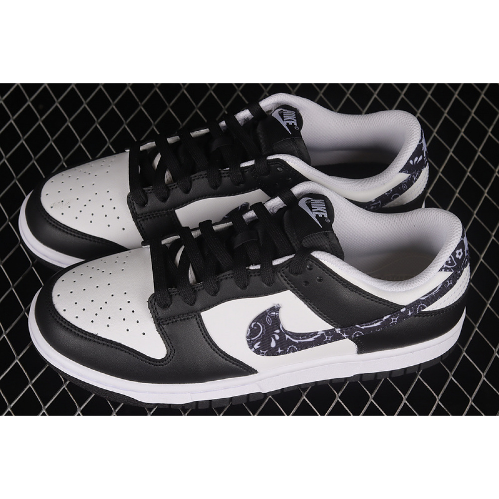 SB DUNK LOW BLACK PAISLEY BLACK