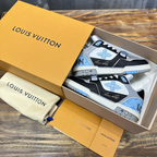 Tênis Louis Vuitton LV Trainer Monogram Azul/Cinza