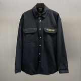 Sobrecamisa DIOR AND LEWIS HAMILTON Denim de algodão azul-marinho