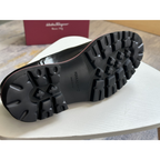 Salvatore Ferragamo Mocassim em Couro com detalhe Gancini Preto