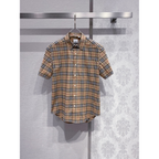 Camisa Burberry de algodão Check cor Areia