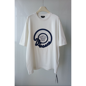 Camiseta Versace de Algodão com Estampa de Logo Branca Camisa