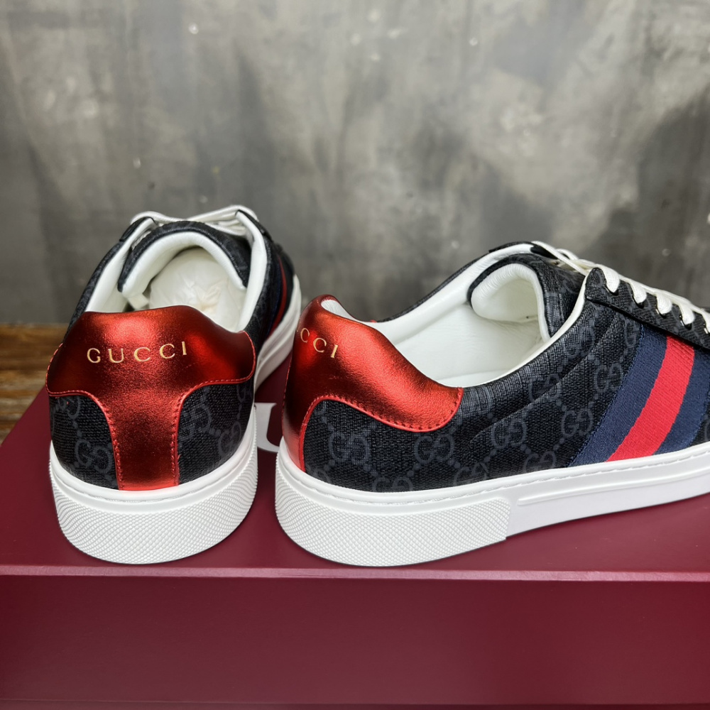 Gucci Sneaker Ace With Web Preto