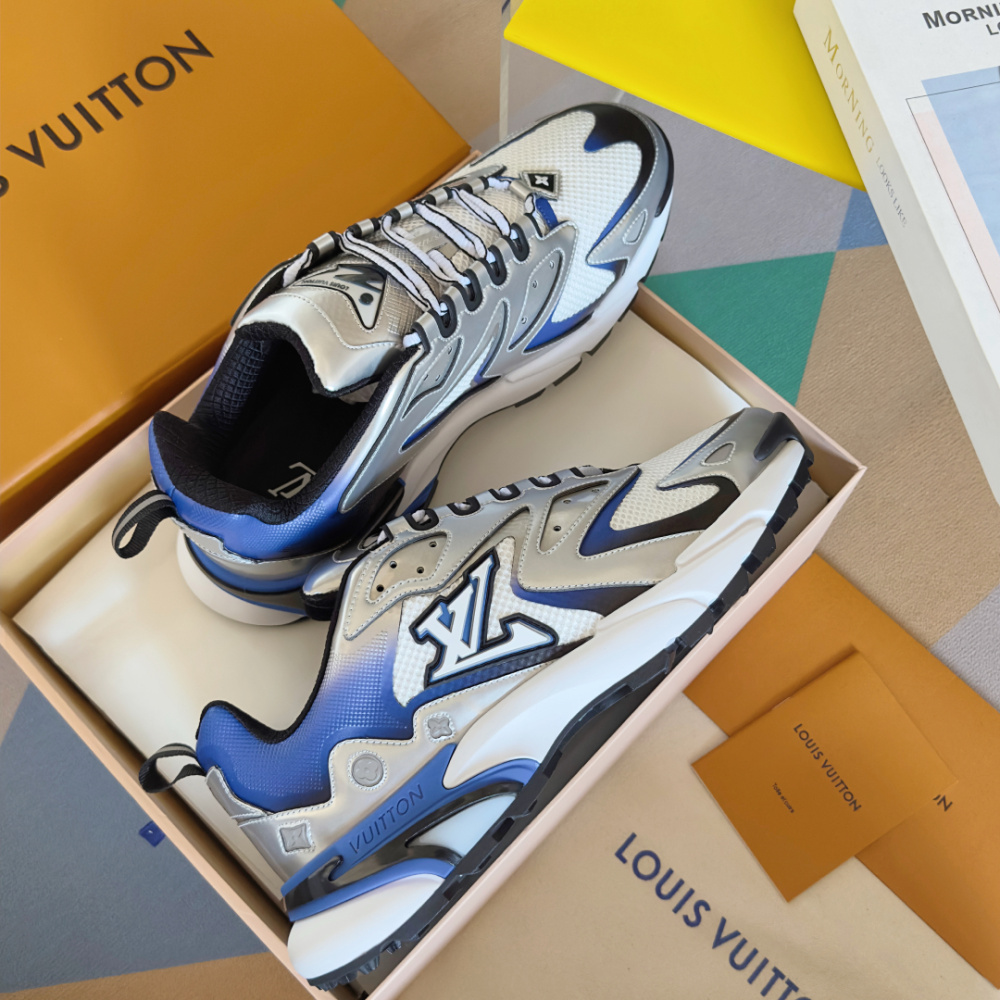 Tênis Louis Vuitton Runner Tatic Azul