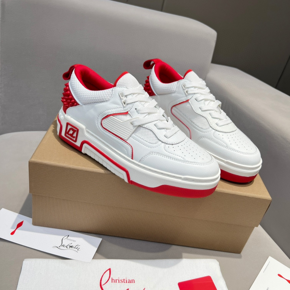 C. Louboutin Tênis Cano Médio Branco