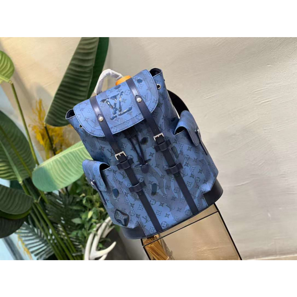 Mochila Louis Vuitton Christopher Blue
