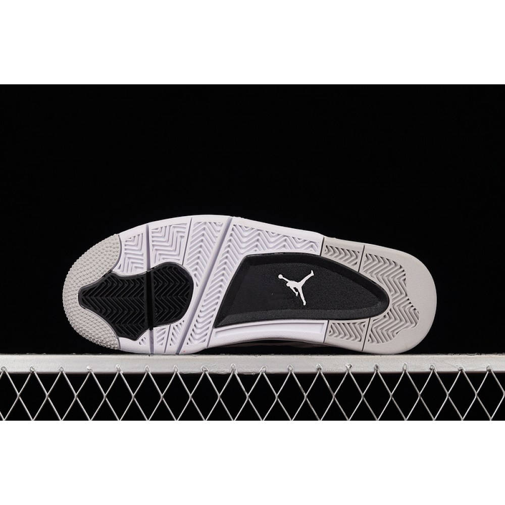 AIR JORDAN 4 RETRO MILITARY BLACK WHITE/BLACK-NEUTRAL GREY
