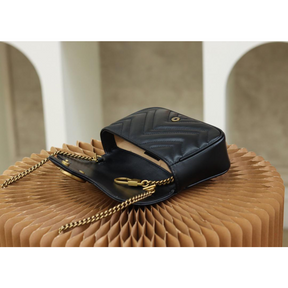 Bolsa Gucci GG Marmont Super Mini/Média/Grande Preta