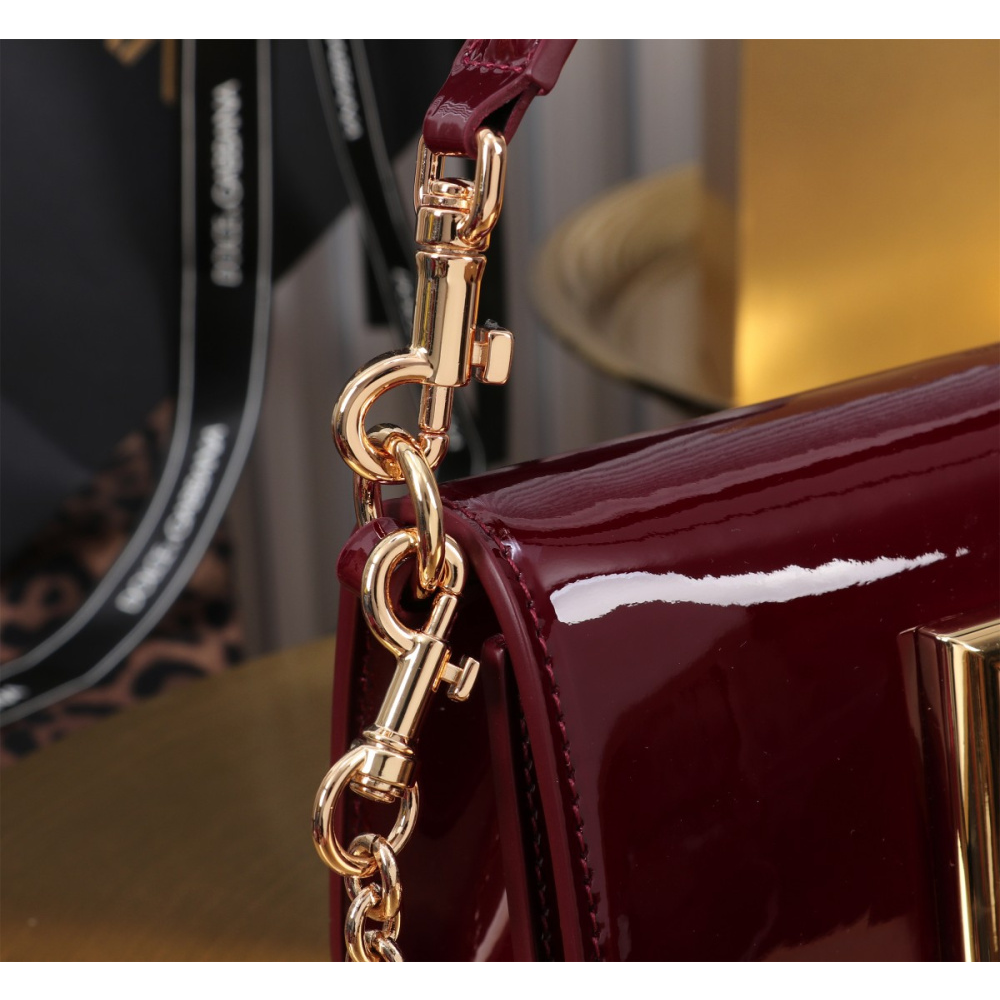 Bolsa Dolce & Gabbana Transversal 11x19x5cm (3 cores) Couro Escovado (Brilhoso)