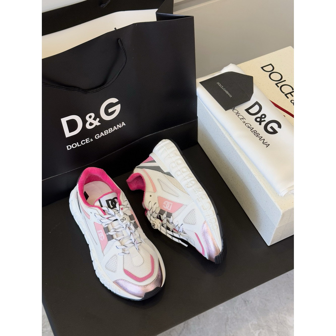 TÊNIS DOLCE & GABBANA Chunky Rosa