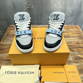 Tênis Louis Vuitton LV Trainer Monogram Azul/Cinza