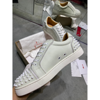 C. Louboutin Tênis Cano Baixo Branco