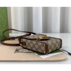 Bolsa Gucci Horsebit 1955 Mini Bag in GG Supreme 11.5x17x4CM (3 cores)