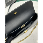 Bolsa Prada Mini em Couro Saffiano  20.5x10.5x4cm  (Preto e outras cores)
