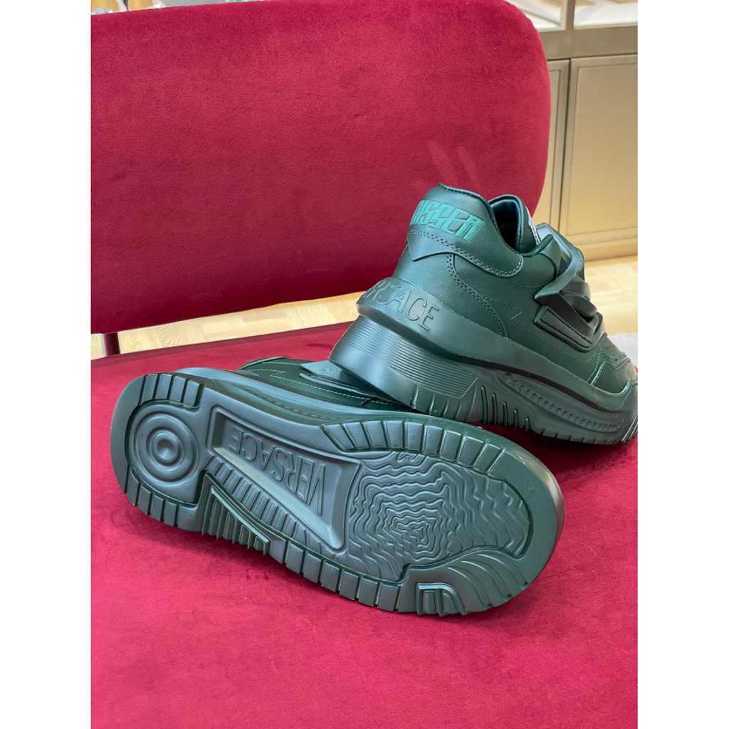 Tênis Versace Cano Baixo Odissea Verde