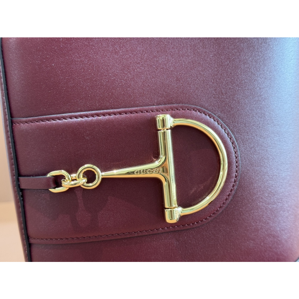 Bolsa Gucci 73 Mini Bucket Bag Bordô NEW 2025 18.5x20x8.5cm