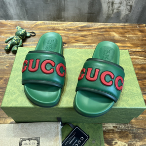 Gucci Slide Verde/Vermelho