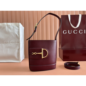 Bolsa Gucci 73 Mini Bucket Bag Bordô NEW 2025 18.5x20x8.5cm