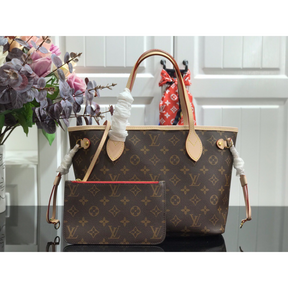 Bolsa Louis Vuitton Neverfull Monogram Canvas Interior Vermelho