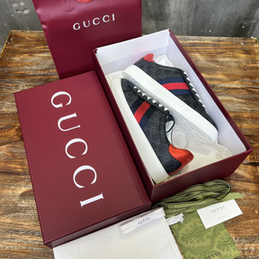 Gucci Sneaker Ace With Web Preto