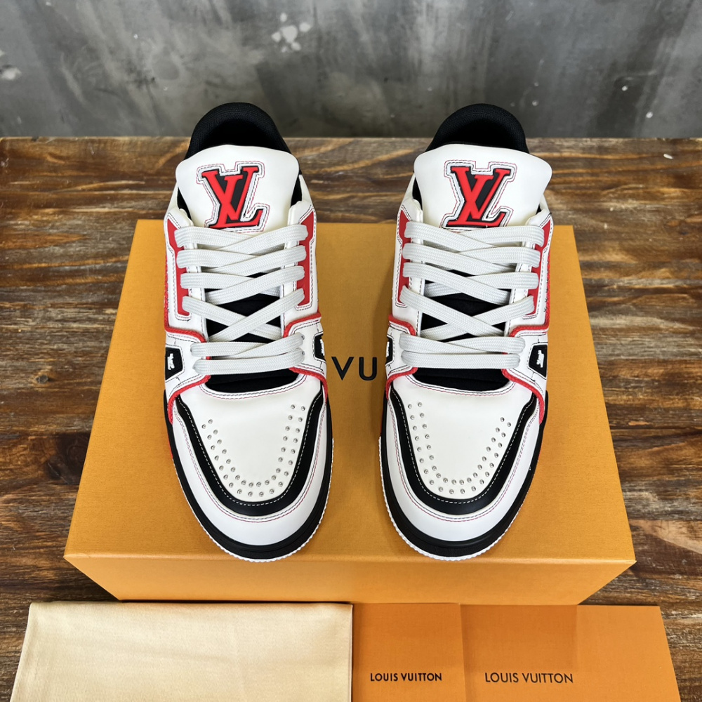 Louis Vuitton Trainer Preto/Vermelho/branco