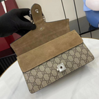 Bolsa Gucci Dionysus Estampa GG Marrom Super Mini/Média/Grande
