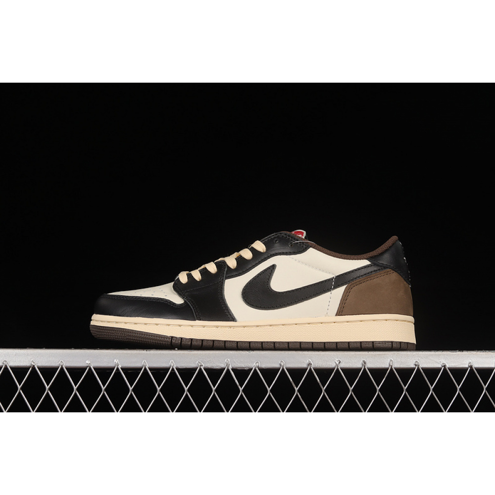 TRAVIS SCOTT X AIR JORDAN 1 LOW BROWN/WHITE