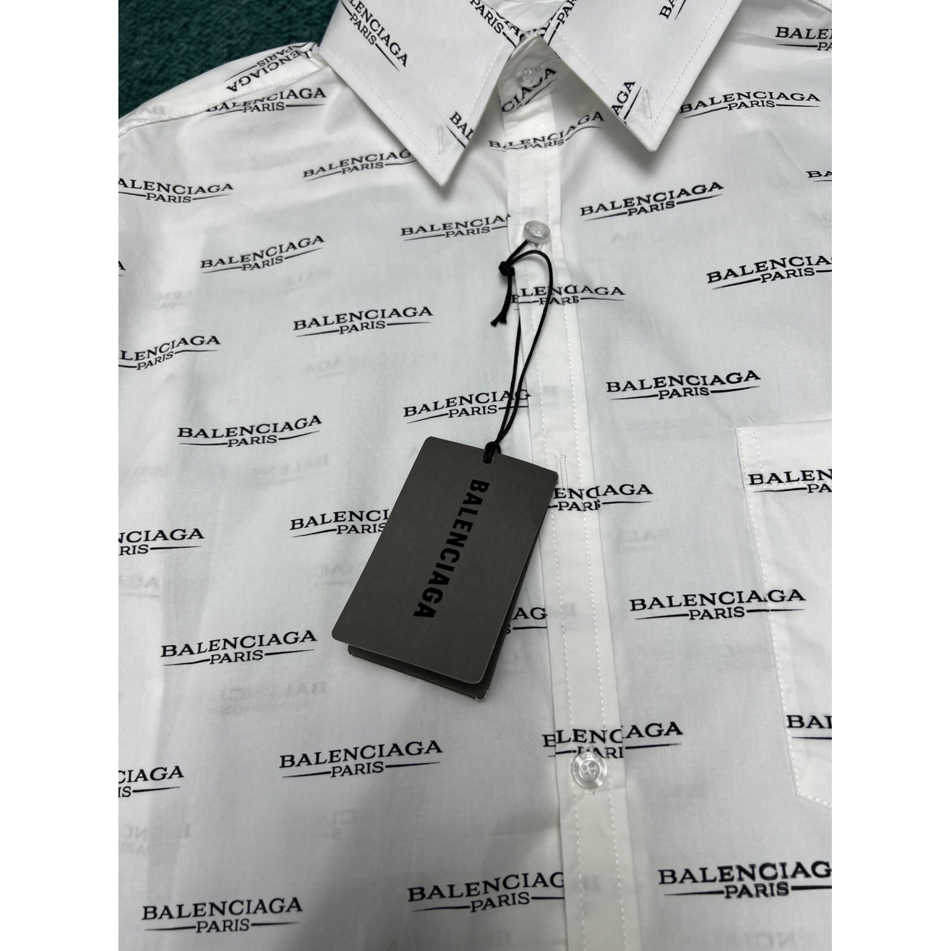 Camiseta de Manga Curta com estampa do logotipo Camisa Balenciaga Branca