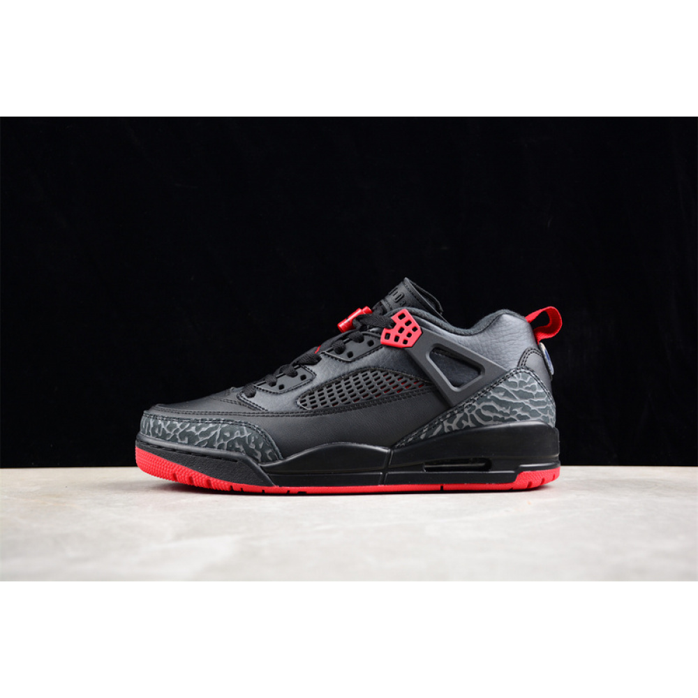AIR JORDAN SPIZIKE LOW CNY YEAR OF THE DRAGON BLACK/GYM RED/COOL GREY/SAIL