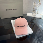 Boné Balenciaga em Tecido Algodão Rosa