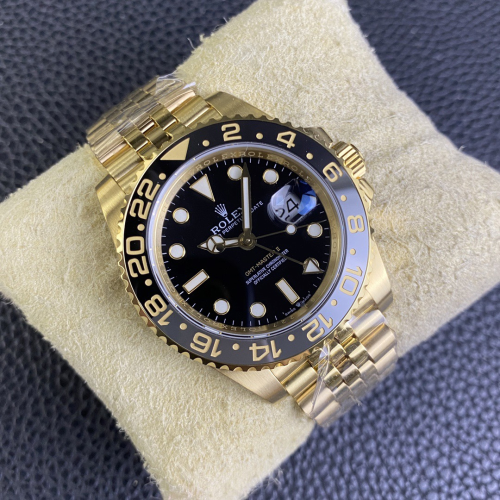 Rolex GMT Master II Dourado/Preto