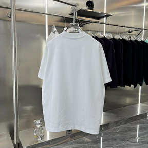 Camiseta de Algodão Balenciaga com Logo estampado Branca