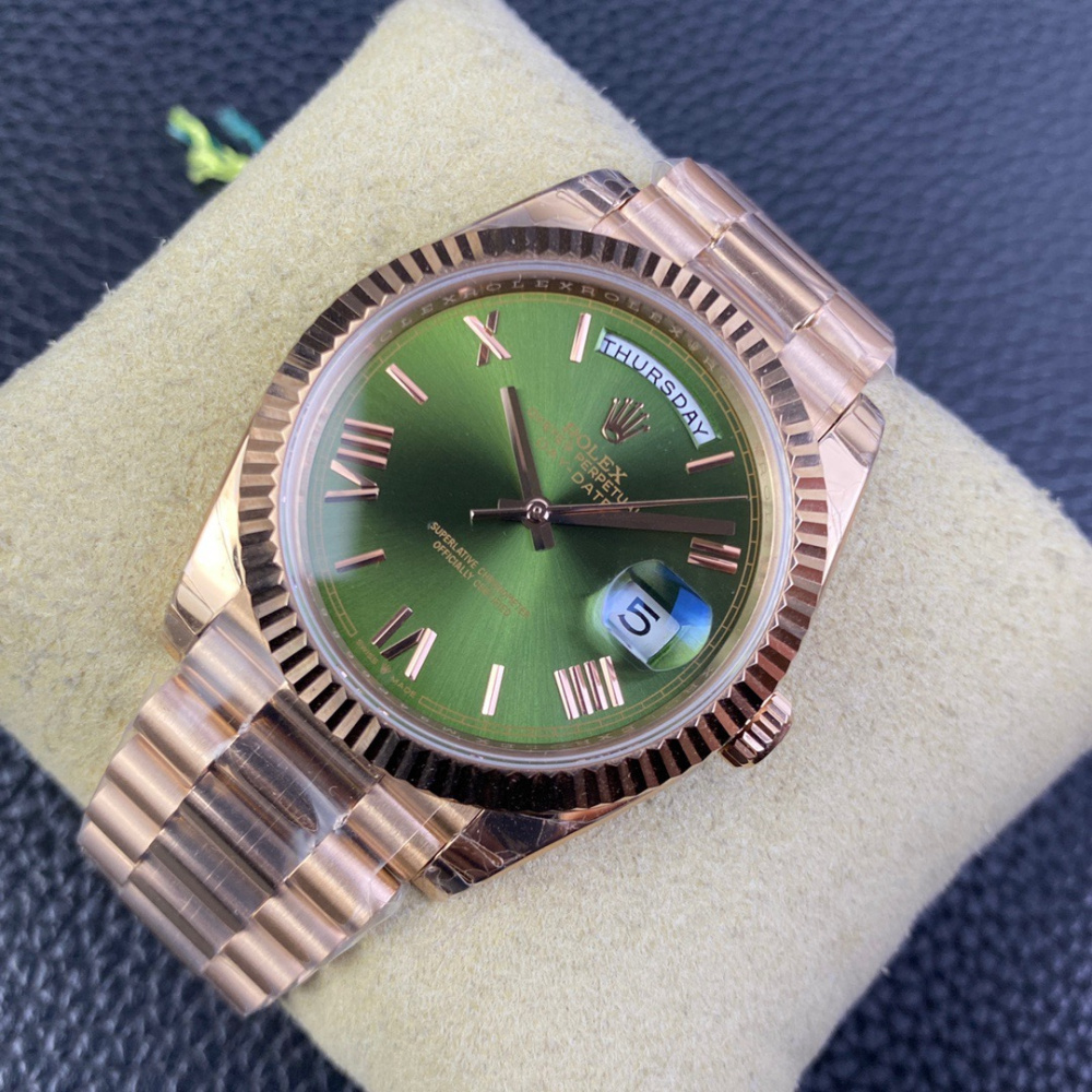 Rolex Day-Date Rosê/Verde Vivo
