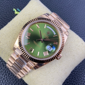 Rolex Day-Date Rosê/Verde Vivo
