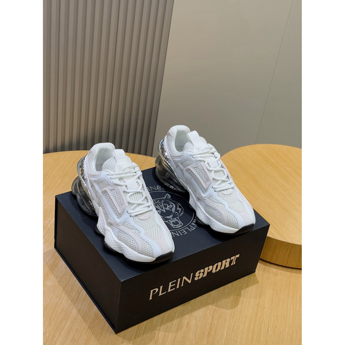 Philipp Plein Sport Tênis Runner PS Thunder Mix Branco