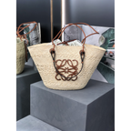 Bolsa Loewe Anagram Basket in Iraca 46x15x24cm (duas cores)