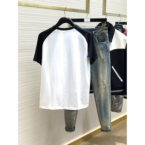 Camisa Valentino de algodão com Logo Preto e Branco detalhado