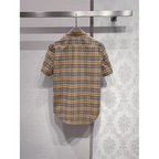 Camisa Burberry de algodão Check cor Areia