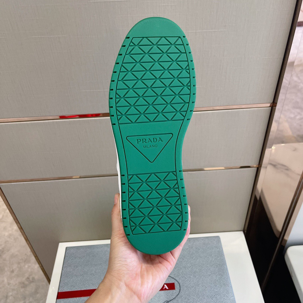 Prada Tênis Cano Baixo Downtown Verde