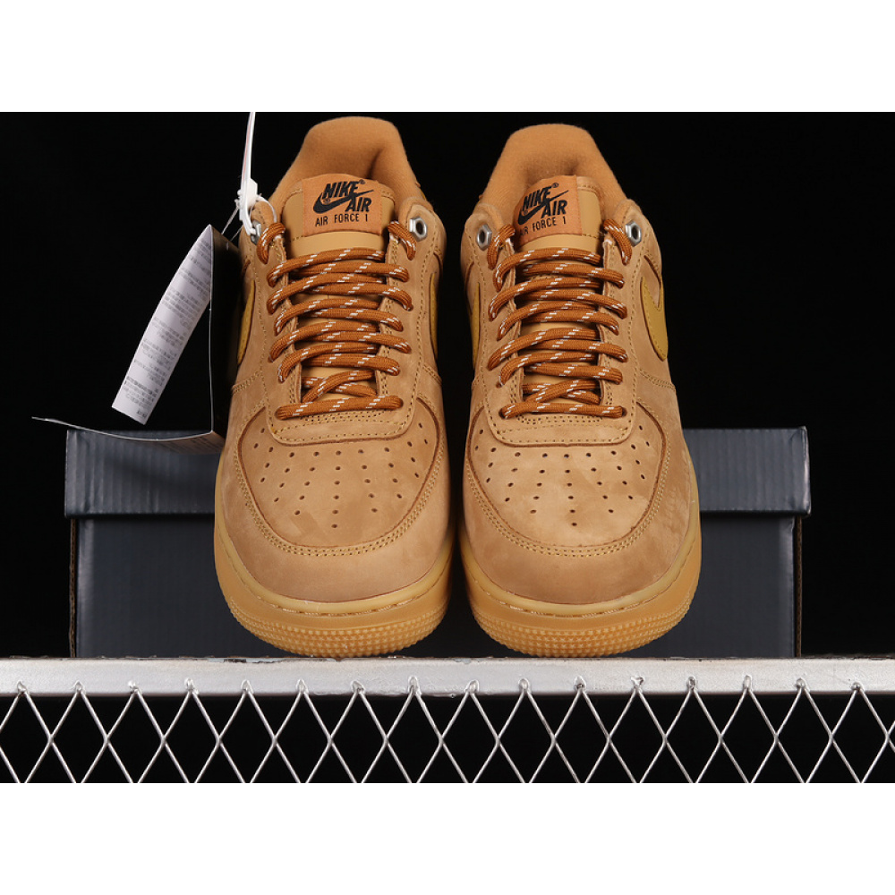 AIR FORCE 1 07 WB AF1 FLAX/GUM LIGHT BROWN/BLACK/WHEAT