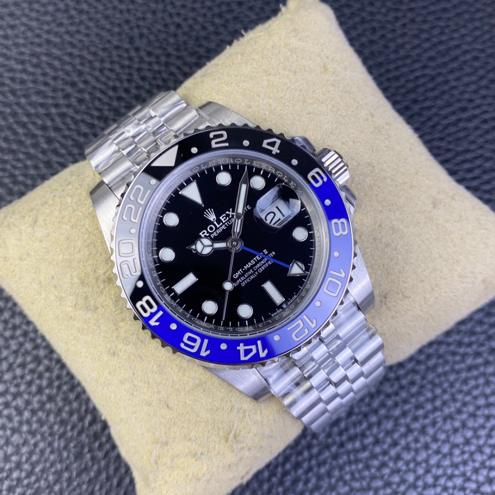 Rolex GMT Master II Prata/Preto e Azul