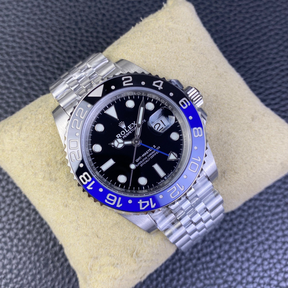 Rolex GMT Master II Prata/Preto e Azul