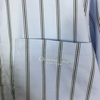 Camisa Social Listrada Dior COUTURE Azul/Preta