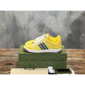 Tênis Gucci Screener With Web Amarelo