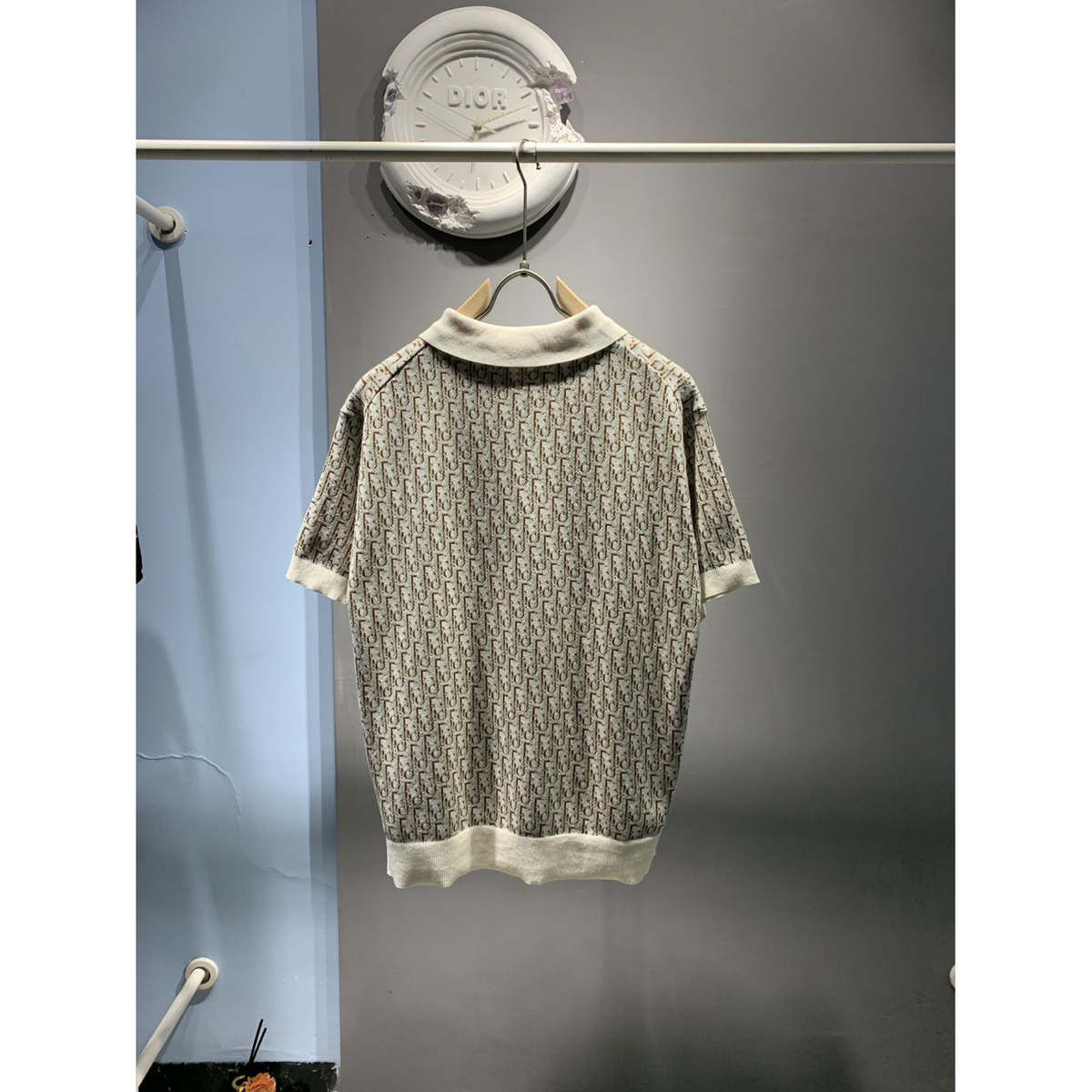 Camisa Polo de Algodão Oblique Bege