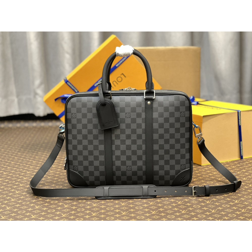 Pasta Porte-Documents Louis Vuitton Voyage NM Damier Graphite 39.5x29x9cm