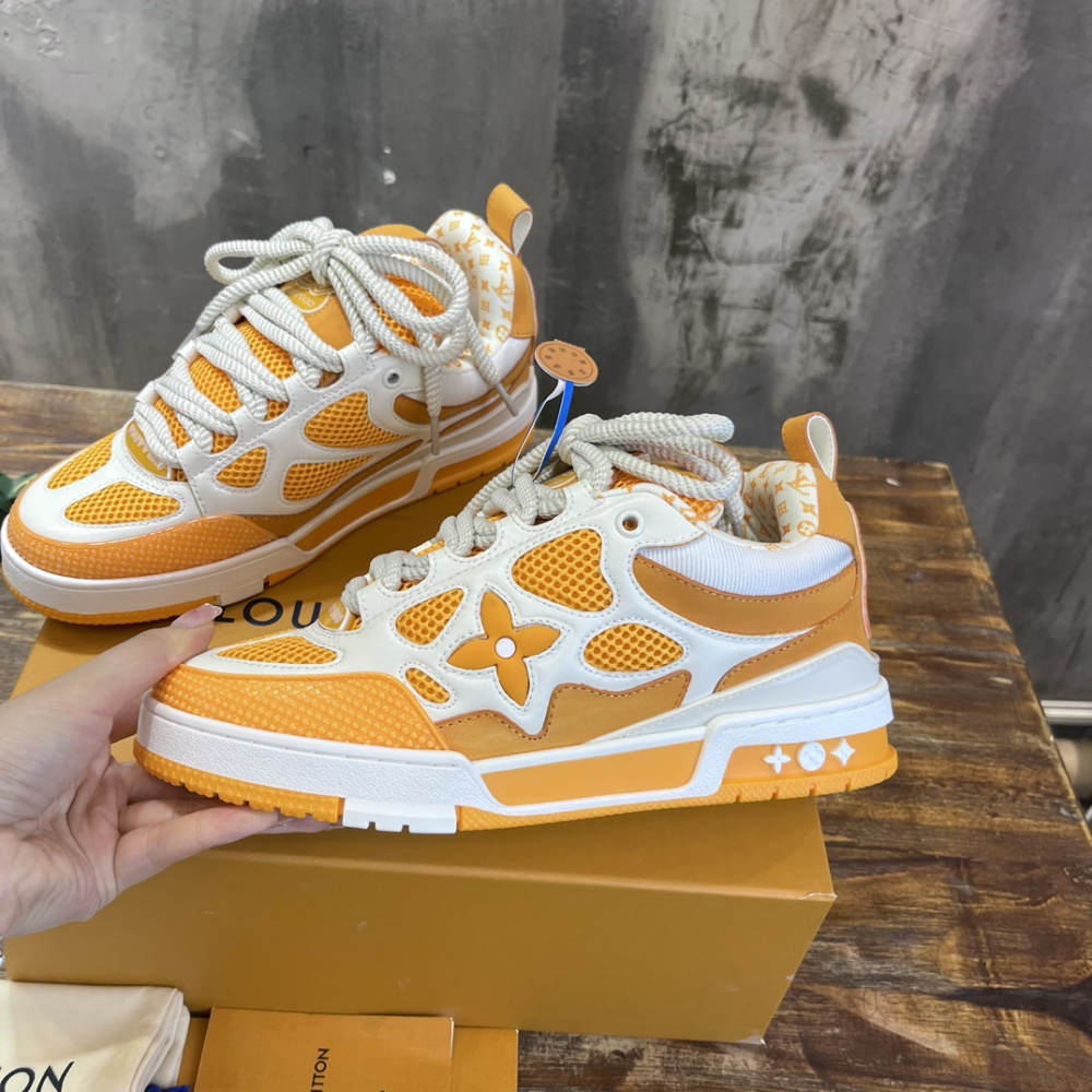 Tênis Louis Vuitton LV Skate Laranja