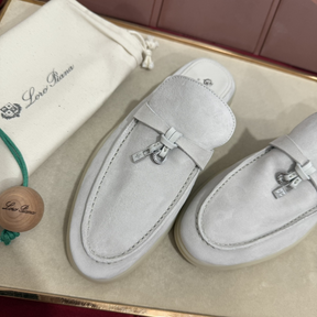 Summer Charms Walk Babouche Loro Piana Loafer Off White