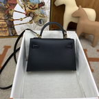 Bolsa Hermès Mini Kelly Ferragem Dourada 20x15x9cm